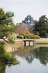 Étang de jardin Korakuen à Okayama