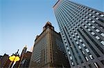 Skyscrapers, low angle view, Chicago, Illinois