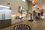 Kitchen worktop unit in Palm Springs home