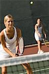 Tennis Player, holding racket, Waiting For Serve