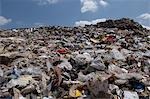 Waste at landfill site