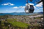 Gondole sur Mountt Ngongotaha, région de Rotorua, North Island, Nouvelle-Zélande