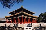 China,Beijing. Confucius Temple and Imperial College built in 1306 by the grandson of Kublai Khan and administered the official Confucian examination system.