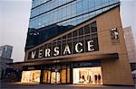 China,Beijing. New luxury brand Versace department store.