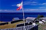 Fuerte Bulnes cannons look across Straits of Magellan