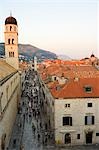 Unesco World Heritage Old Town Red Tiled Rooftops Placa Pedestrian Promenade