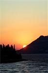 Dalmatia Coast Korcula Island Sunset over Bay