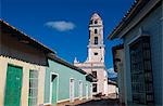 Petites rues de la ville du patrimoine mondial de Trinidad, à l'est de Cuba