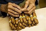 Cuba,Havana. Grading,sorting and packaging handmade cigars,The H.Upmann Cigar Factory,Havana,Cuba