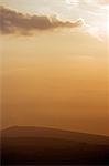 Sunset over Dartmoor Moors
