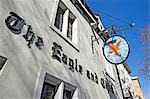 The Eagle and Child pub in Oxford. During the 1950s and 1960s,CS Lewis and JRR Tolkein would meet here,along with their circle of literary friends known as The Inklings to read and discuss their latest work,including the Chronincles of Narnia and The Lord of the Rings.