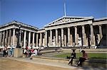 The front courtyard of the British Museum. The museum was founded in 1753 from the private collection of Sir Hans Sloane.