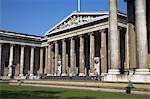 The front courtyard of the British Museum. The museum was founded in 1753 from the private collection of Sir Hans Sloane.