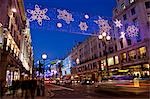 Weihnachtsbeleuchtung an der Regent Street