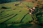 Angleterre, Cumbria, Lake District. Un hameau dans la vallée de Wasdale.