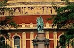 England,London. The Royal Albert Hall of Arts and Sciences is an arts venue dedicated to Queen Victoria's husband and consort,Prince Albert. It is situated in the Knightsbridge area of the City of Westminster.