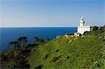 San Sebastian Bay Lighthouse on cliff.