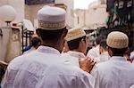 Boys make their way to the Sayyida Ruqayya Mosque in the Old City,Damascus,Syria