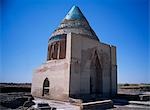 Sultan Takash Mausoleum at Gurganj (Kunja Urgench) completed circa 1200AD. Seven times destroyed and seven times rebuilt is the legend attached to Gurganj. Gurganj was the name given to the town by the Mongols,the Arabs called it Jurjanya and after 1646 it was known as Kunya Urgench. During its heyday it covered 1000 hectares.