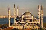 The Blue Mosque,also known as the Sultanhamet Mosque,gives its name to the surrounding area. Built under Sultan Ahmet (1603-1617AD) and designed by Mehmet Aga.