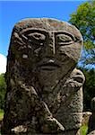 Close-up of a carving on a tombstone, Boa Island, County Farming, Northern Ireland