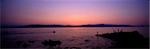 Jet Skis & nageurs sur Lough Swilly, Co Donegal, Irlande