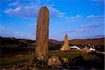 Standing Stone & Church, Glencolumbkille, County Donegal, Ireland