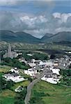 Clifden, Co Galway, Irlande ; Paysage de la ville de Clifden