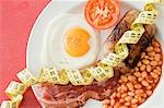 English breakfast and tape measure