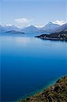 Nouvelle-Zélande, île du Sud. Lac Wakatipu près de Queenstown.