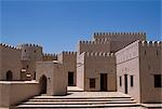 The rooms inside the castle at Jaalan Bani bu Hasan