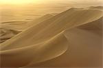 Early morning on the sand dunes skirting the city of Ica,on the south coast of Peru