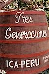 Three generations of winemaking at the Pisco bodega of El Catador near Ica,in southern Peru.