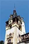 Roumanie, Transylvanie, Sinaia. La tour du château.