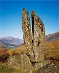 Twin rock in Glen Lyon.