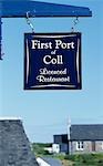 Der erste Port von Coll-Restaurant, in Arinagour, das einzige Dorf auf Coll und beherbergt die Hälfte der Bevölkerung der Insel von etwa 180
