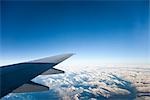 Airplane Flying Over Rocky Mountains, British Columbia, Canada