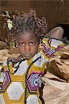 Mali,Gao,Hombori. A young Songhay girl at Hombori village.