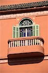 A balcony in the old medina of Casablanca,Morocco.