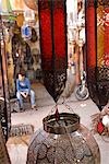 Morocco,Marrakech,Souk Haddadine. In the metal workers Souk in Central Marrakech,Morocco