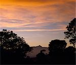 Mount Kenia in den frühen Morgenstunden aus den Aberdare Nationalpark, Kenia