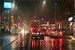 Streetcar at the Intersection of Dundas Street and Spadina Avenue, Chinatown, Toronto, Ontario, Canada