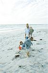 Famille sur la plage