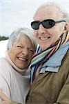 Senior couple smiling together, portrait
