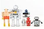 Robots taking group photo