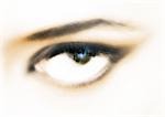 Woman's eye, blurred close up.