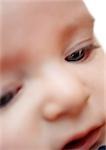 Baby's face, extreme close-up