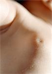 Baby's chest, close-up