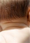 Back of baby's head, close-up
