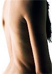 Woman's bare back, close up